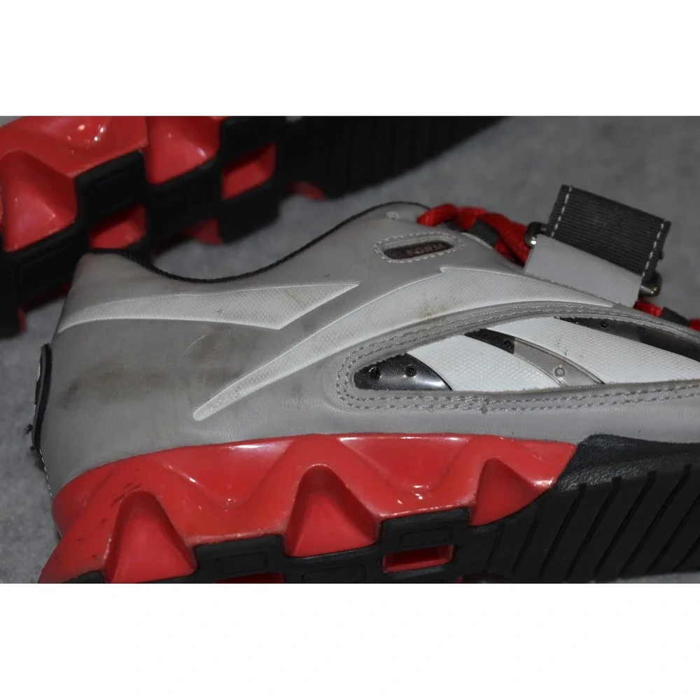 Reebok CrossFit Oly Lifter Women 8 Grey Red‎ Weightlifting U-Form Shoes J99457